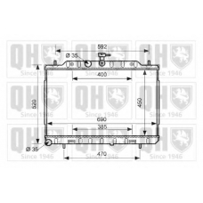 QER1621 QUINTON HAZELL Радиатор, охлаждение двигателя