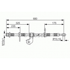 1 987 481 322 BOSCH Тормозной шланг