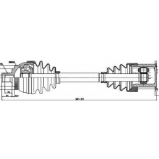 203023 GSP Приводной вал
