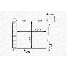 350213125500 MAGNETI MARELLI Радиатор, охлаждение двигателя