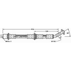 FBH7252 FIRST LINE Тормозной шланг