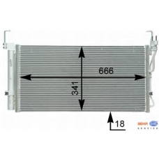 8FC 351 302-331 HELLA Конденсатор, кондиционер