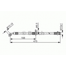 1 987 481 326 BOSCH Тормозной шланг