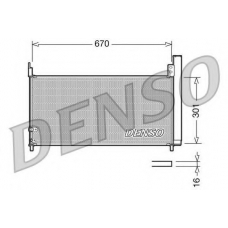 DCN50037 DENSO Конденсатор, кондиционер