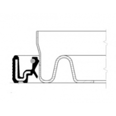 12015257B CORTECO Уплотняющее кольцо, коленчатый вал