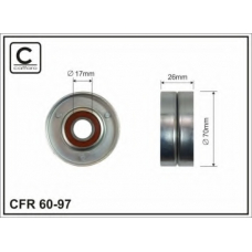 60-97 CAFFARO Натяжной ролик, поликлиновой  ремень