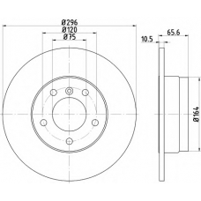 8DD 355 111-291 HELLA PAGID Тормозной диск