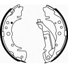 J GF-K01AF JAPANPARTS Комплект тормозных колодок