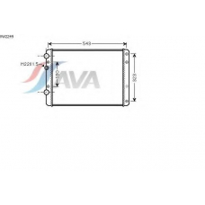 VW2249 AVA Радиатор, охлаждение двигателя