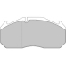 DCV1583B DURON Комплект тормозных колодок, дисковый тормоз