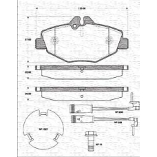 363702161299 MAGNETI MARELLI Комплект тормозных колодок, дисковый тормоз