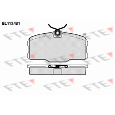 BL1137B1 FTE Комплект тормозных колодок, дисковый тормоз