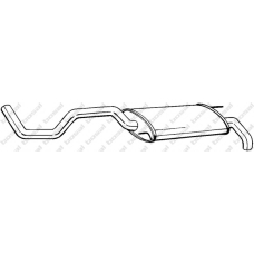 278-887 BOSAL Глушитель выхлопных газов конечный