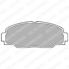 LP988 DELPHI Комплект тормозных колодок, дисковый тормоз