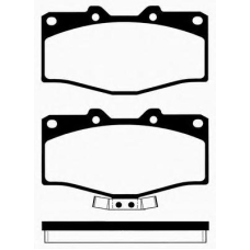 J PA-255AF JAPANPARTS Комплект тормозных колодок, дисковый тормоз
