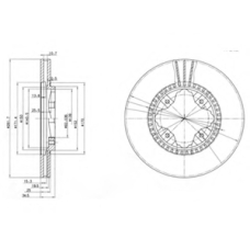 BG3063 DELPHI Тормозной диск