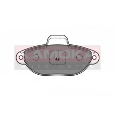 JQ1011702 KAMOKA Комплект тормозных колодок, дисковый тормоз