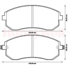 572550B BENDIX Комплект тормозных колодок, дисковый тормоз