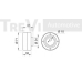 TD1101 TREVI AUTOMOTIVE Натяжной ролик, ремень ГРМ