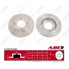C33030ABE ABE Тормозной диск