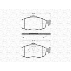 430216170320 MAGNETI MARELLI Комплект тормозных колодок, дисковый тормоз