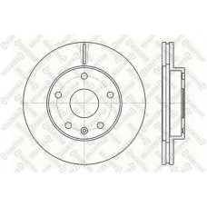 6020-5006V-SX STELLOX Тормозной диск