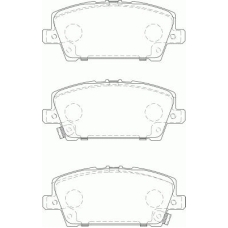 FD7225A NECTO Комплект тормозных колодок, дисковый тормоз