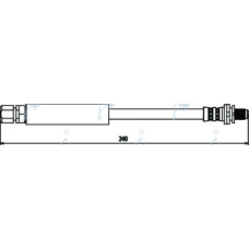 HOS3387 APEC Тормозной шланг