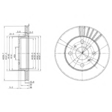 BG3173 DELPHI Тормозной диск