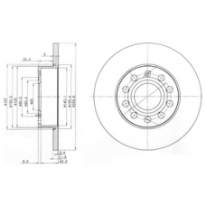 BG3890C DELPHI Тормозной диск