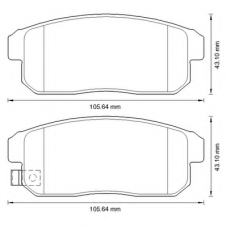 572592B BENDIX Комплект тормозных колодок, дисковый тормоз