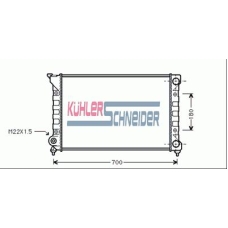 1306901 KUHLER SCHNEIDER Радиатор, охлаждение двигател