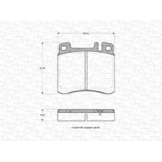 363702160567 MAGNETI MARELLI Комплект тормозных колодок, дисковый тормоз