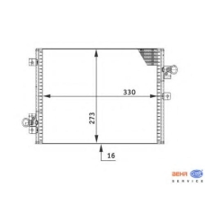 8FC 351 301-421 HELLA Конденсатор, кондиционер