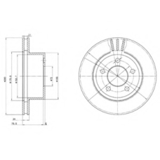 BG3533 DELPHI Тормозной диск