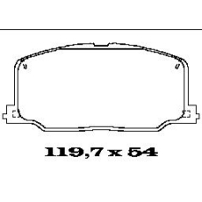 BL1306A2 FTE Комплект тормозных колодок, дисковый тормоз