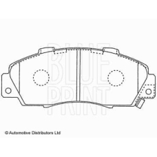 ADH24246 BLUE PRINT Комплект тормозных колодок, дисковый тормоз