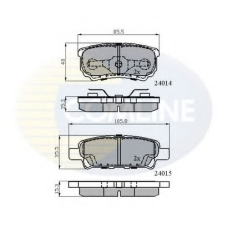 CBP31290 COMLINE Комплект тормозных колодок, дисковый тормоз