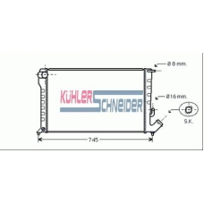 1500311 KUHLER SCHNEIDER Радиатор, охлаждение двигател
