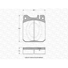 363702160160 MAGNETI MARELLI Комплект тормозных колодок, дисковый тормоз