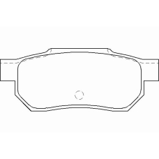 MDB1360 MINTEX Комплект тормозных колодок, дисковый тормоз