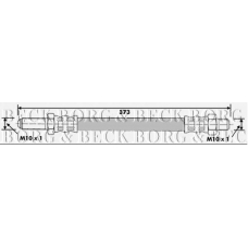 BBH6160 BORG & BECK Тормозной шланг