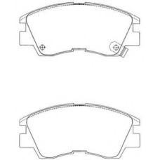 ASN-189 AISIN Комплект тормозных колодок, дисковый тормоз