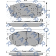 FO 903381 FOMAR ROULUNDS Комплект тормозных колодок, дисковый тормоз