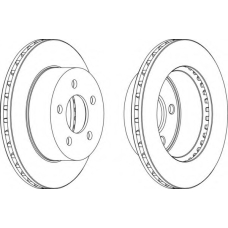 DDF1525-1 FERODO Тормозной диск