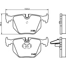 8DB 355 008-091 HELLA PAGID Комплект тормозных колодок, дисковый тормоз
