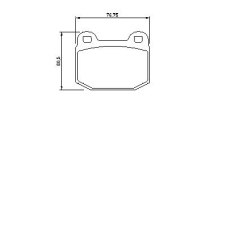 0 986 424 742 BOSCH Комплект тормозных колодок, дисковый тормоз