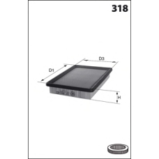 ELP3620 MECAFILTER Воздушный фильтр