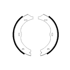 0 986 487 718 BOSCH Комплект тормозных колодок, стояночная тормозная с