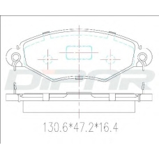 DFB3222 DITAS Комплект тормозных колодок, дисковый тормоз